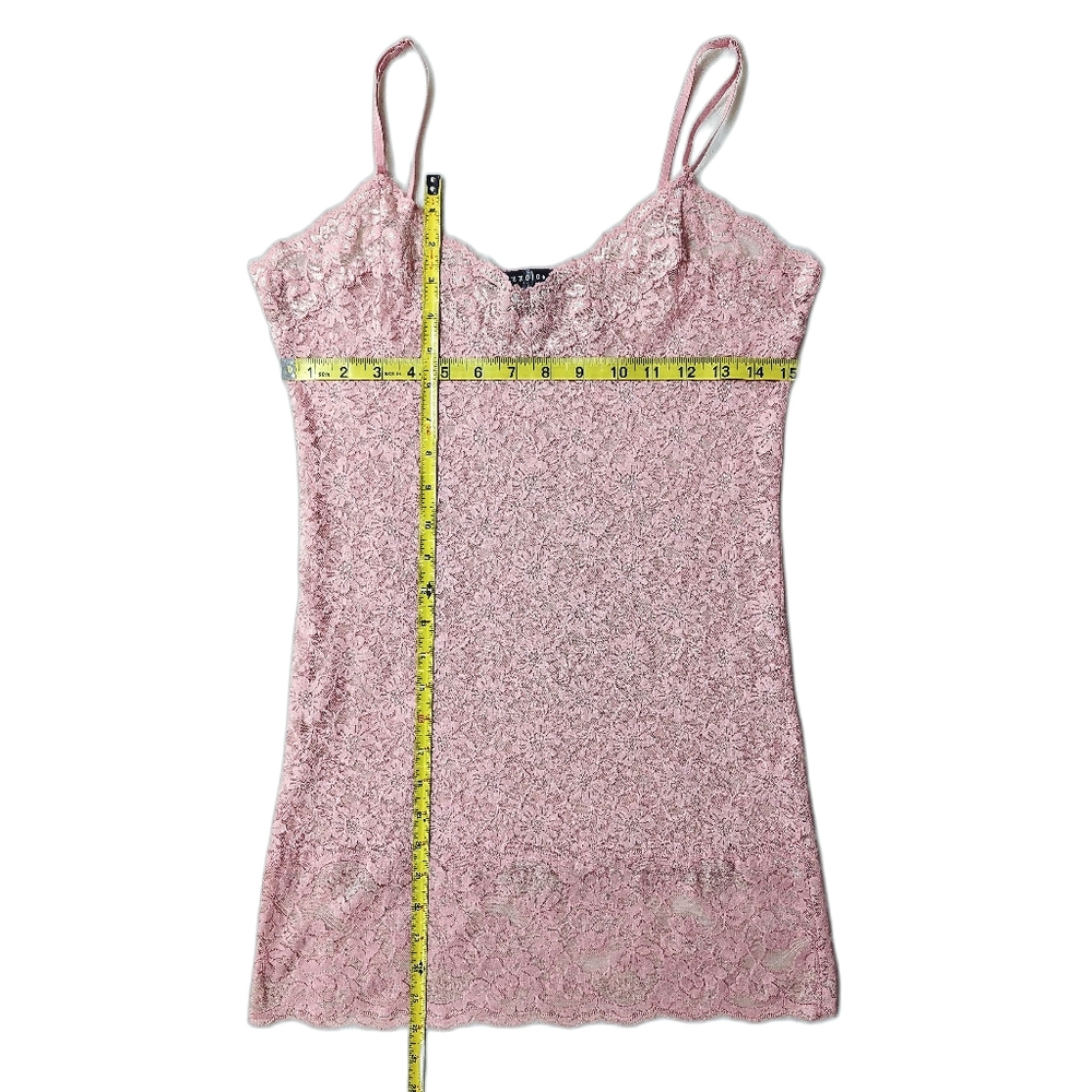 Baby Pink Sheer Lace Chemise Nighty - Picture 5 of 8